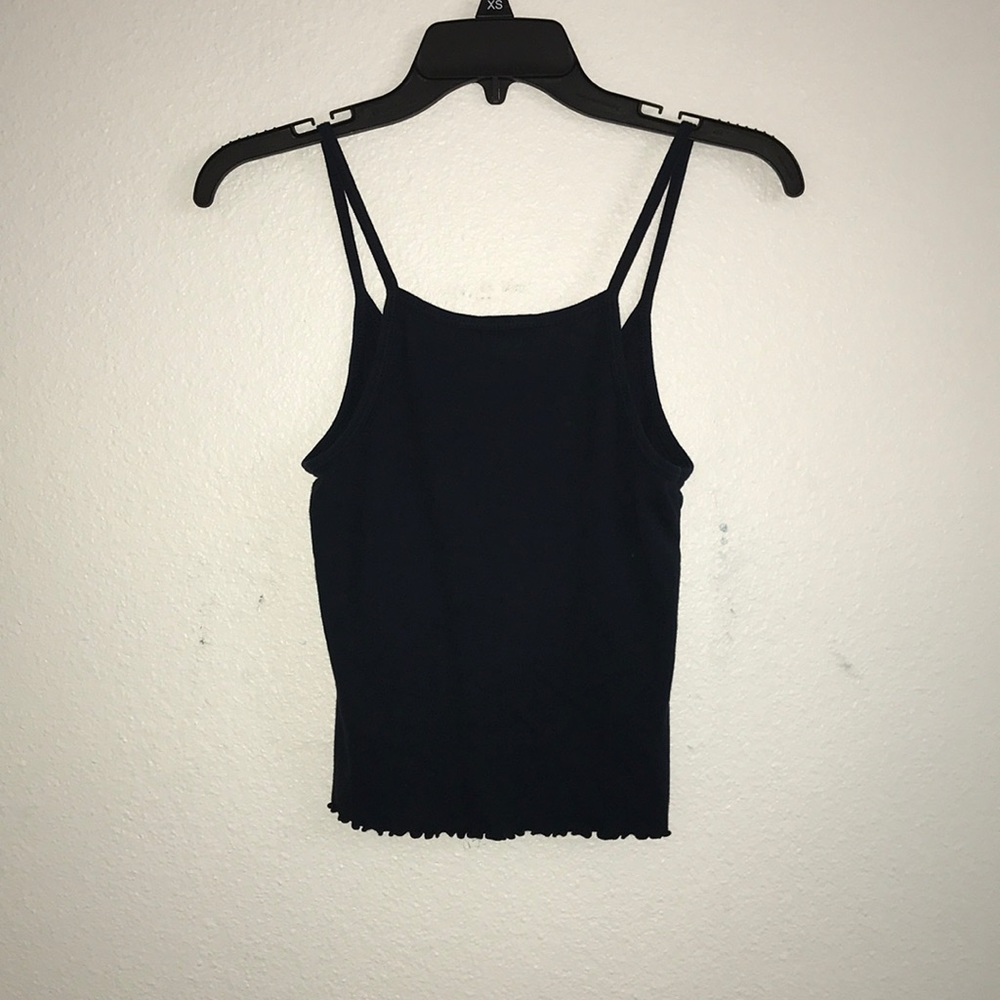 Brandy spaghetti strap scalloped tank - Picture 3 of 4